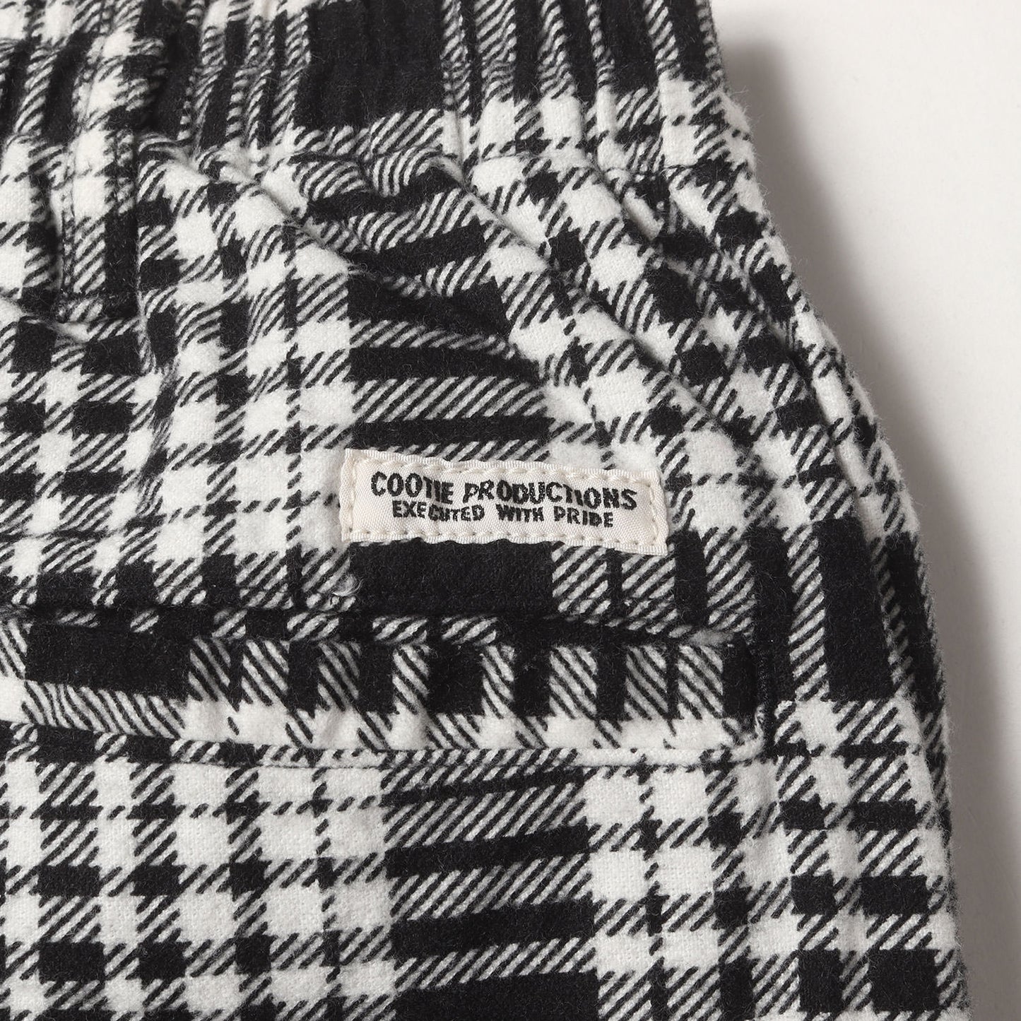20SS プリントチェック フランネル イージーパンツ(Print Nel Check Easy Pants)