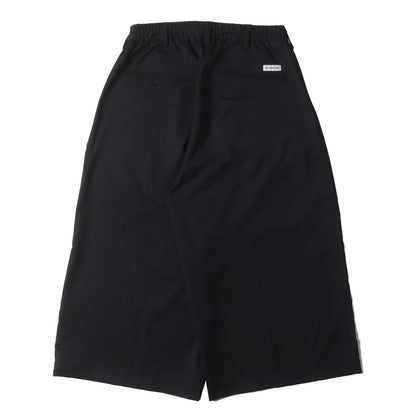 24SS 2タック 8分丈 ワイド イージーパンツ(Combat Wool Twill Shin Cut Wide Easy Trousers)