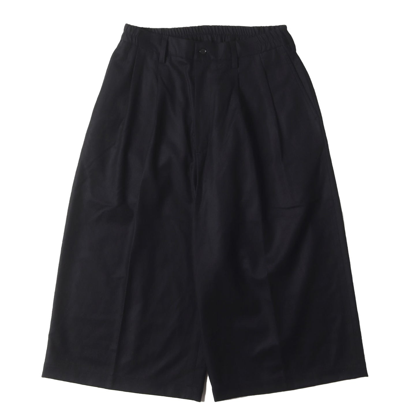 24AW ウール/カシミヤ 2タック 8分丈 ワイド イージーパンツ(Combat Wool Twill Shin Cut Wide Easy Trousers)