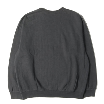 21AW ヘビーワッフル オーバーサイズ スウェット(Heavy Waffle Crewneck Sweatshirt)
