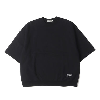 21SS カットオフ オーバーサイズ 半袖スウェット(Plain Cut-Off Crewneck Sweatshirt)