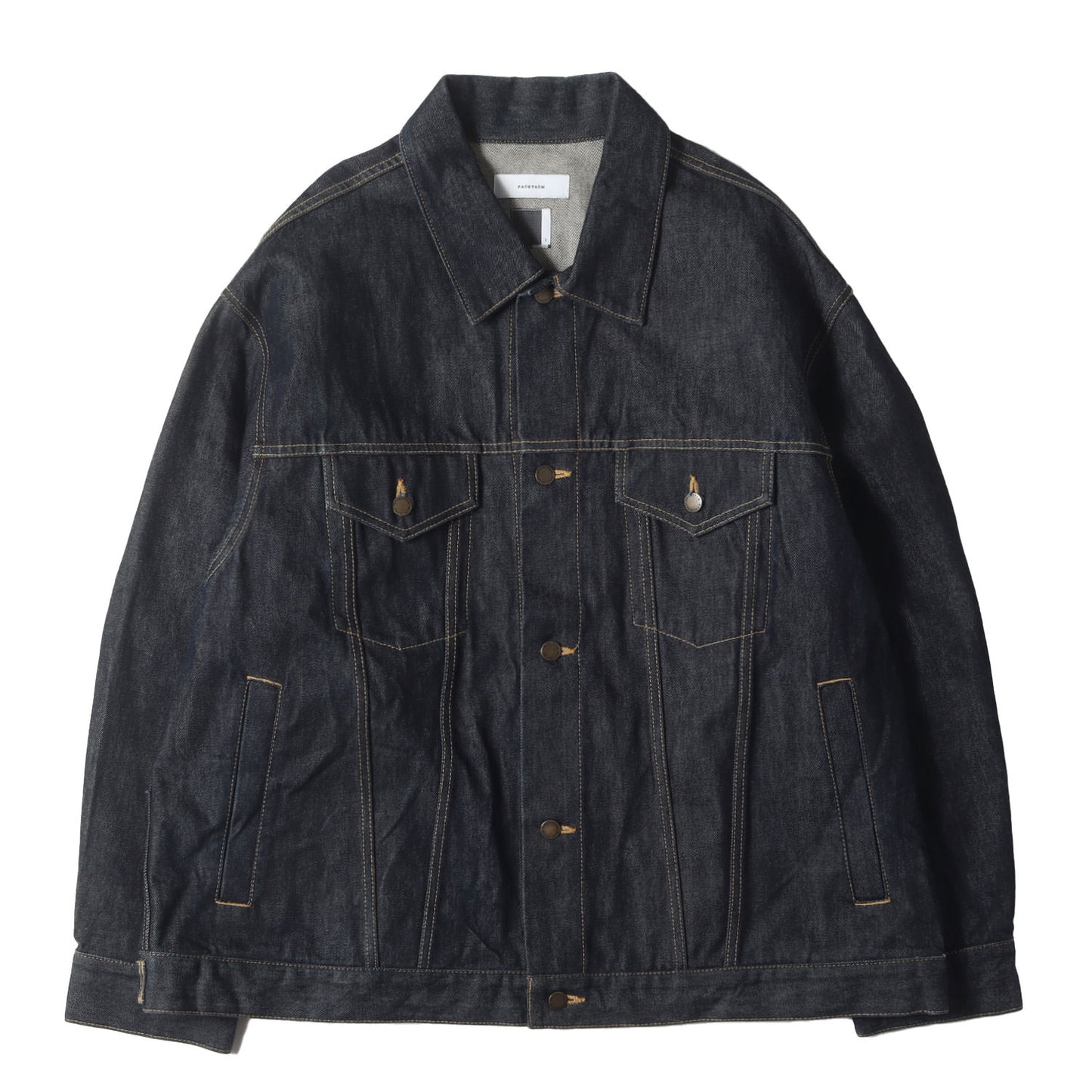リブデザイン オーバーサイズ デニムジャケット(RIB DENIM JACKET)