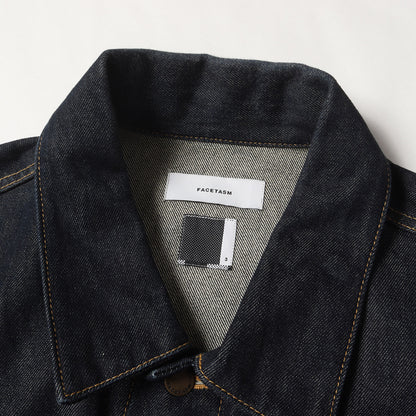 リブデザイン オーバーサイズ デニムジャケット(RIB DENIM JACKET)