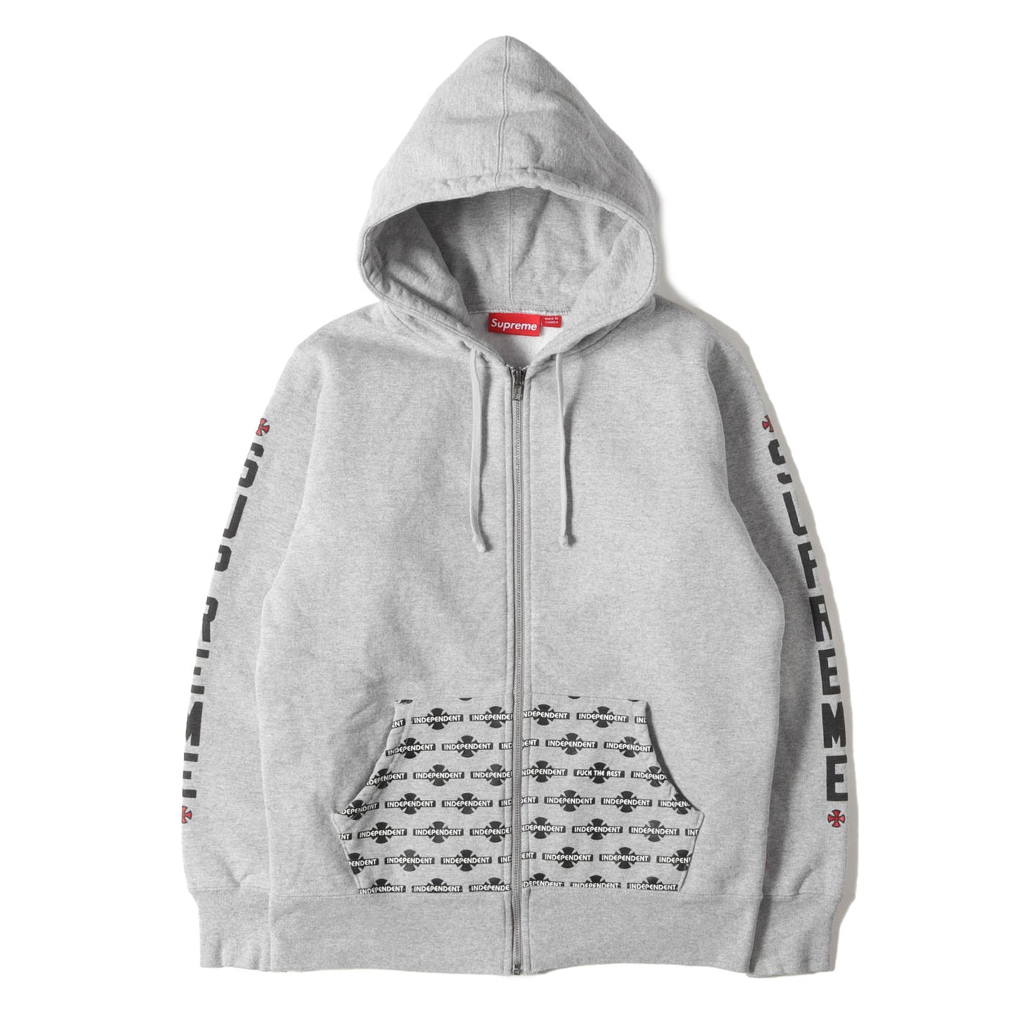 ×INDEPENDENT フルジップ スウェットパーカー(Zip-Up)