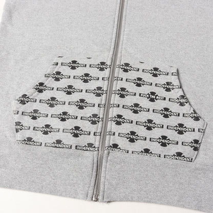 ×INDEPENDENT フルジップ スウェットパーカー(Zip-Up)