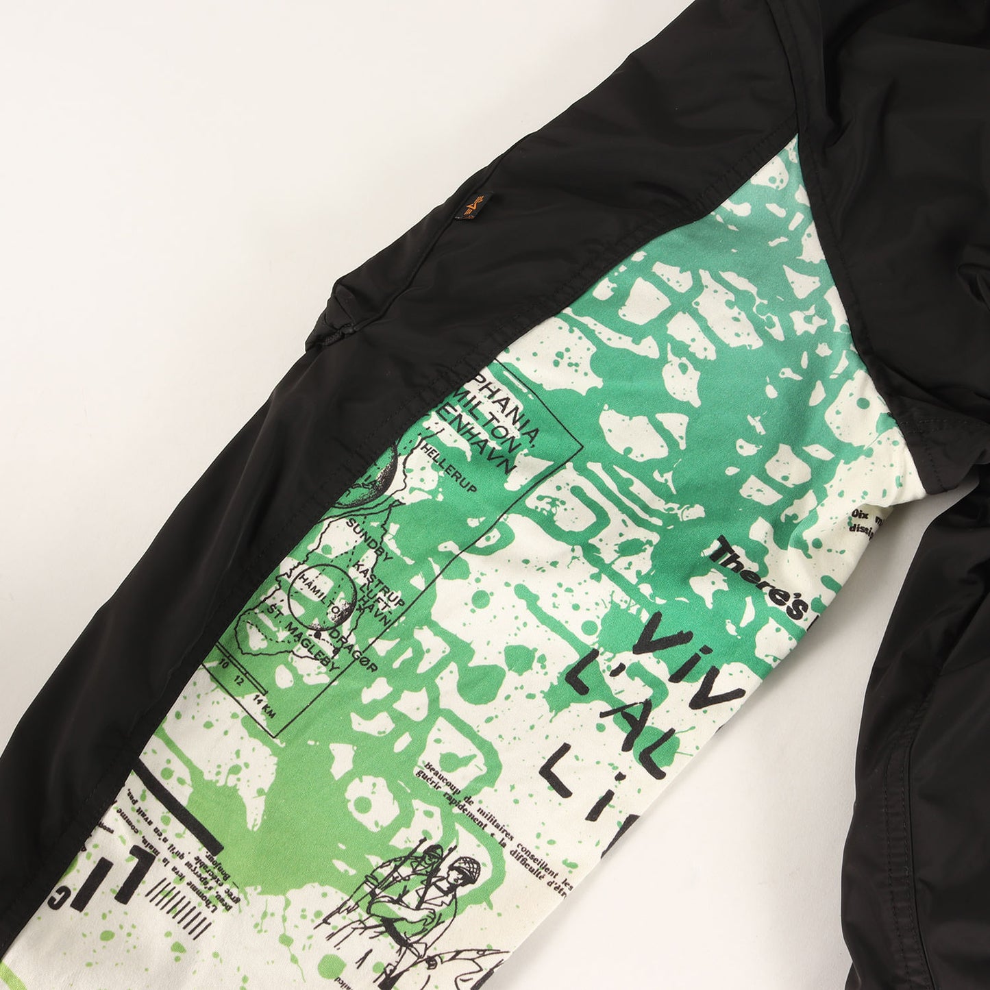 21SS ×fragment design ×ASGER JORN ×ALPHA 袖カスタム MA-1 フライトジャケット(MA-1 JACKET)