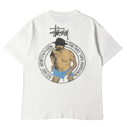 90s OLD STUSSY 紺タグ グラフィックプリント Tシャツ(USA製)