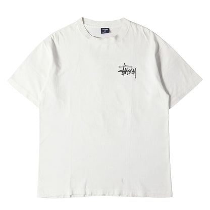 90s OLD STUSSY 紺タグ グラフィックプリント Tシャツ(USA製)