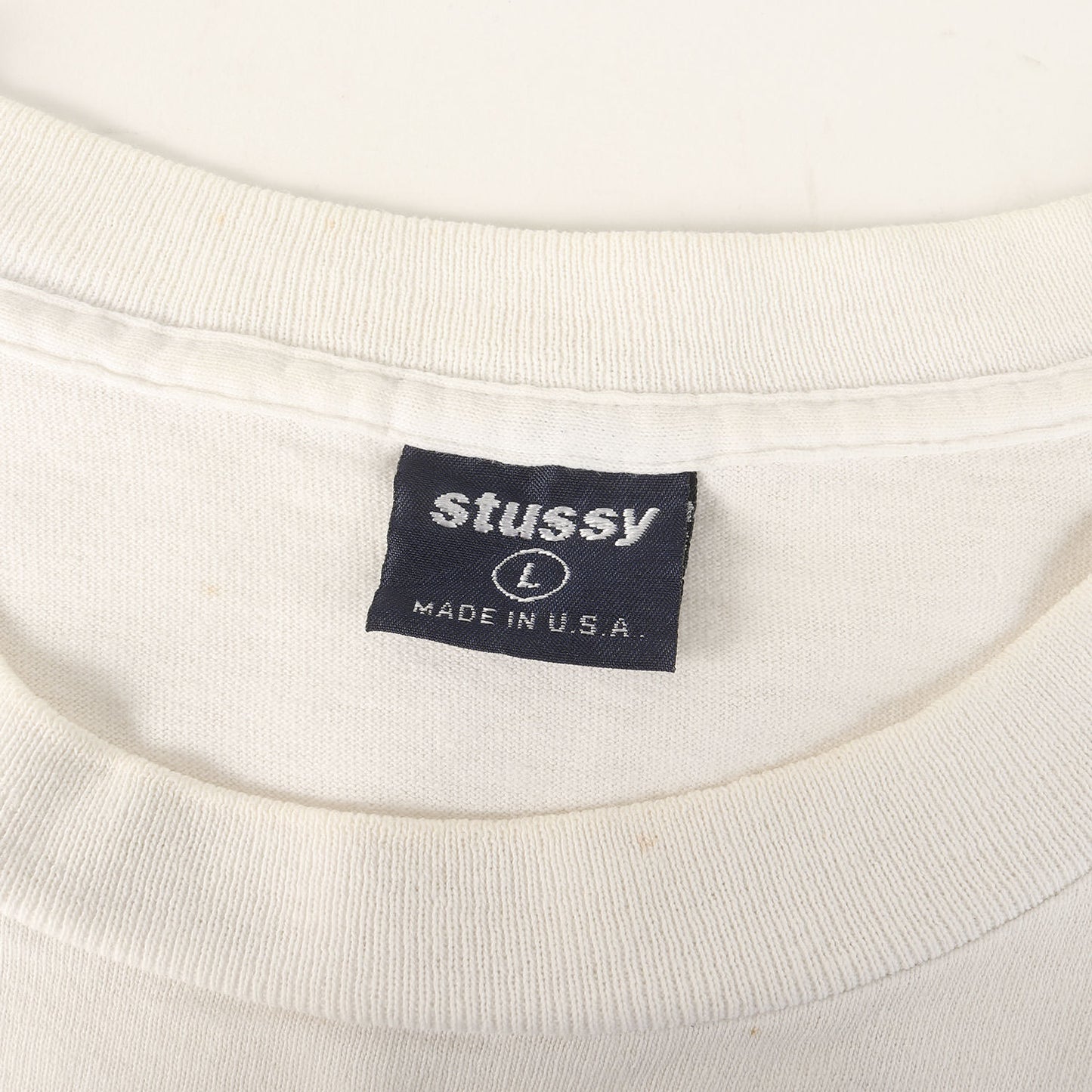 90s OLD STUSSY 紺タグ グラフィックプリント Tシャツ(USA製)