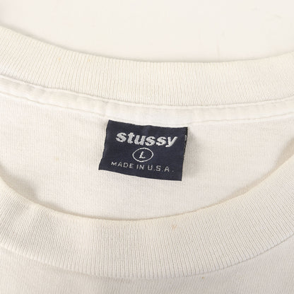 90s OLD STUSSY 紺タグ グラフィックプリント Tシャツ(USA製)