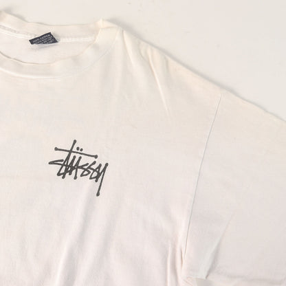 90s OLD STUSSY 紺タグ グラフィックプリント Tシャツ(USA製)
