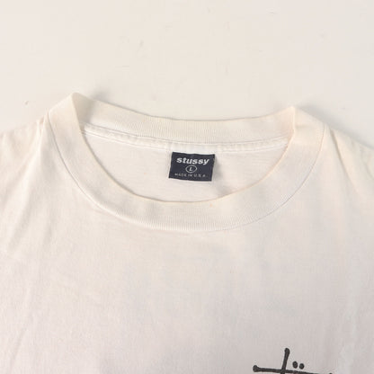 90s OLD STUSSY 紺タグ グラフィックプリント Tシャツ(USA製)