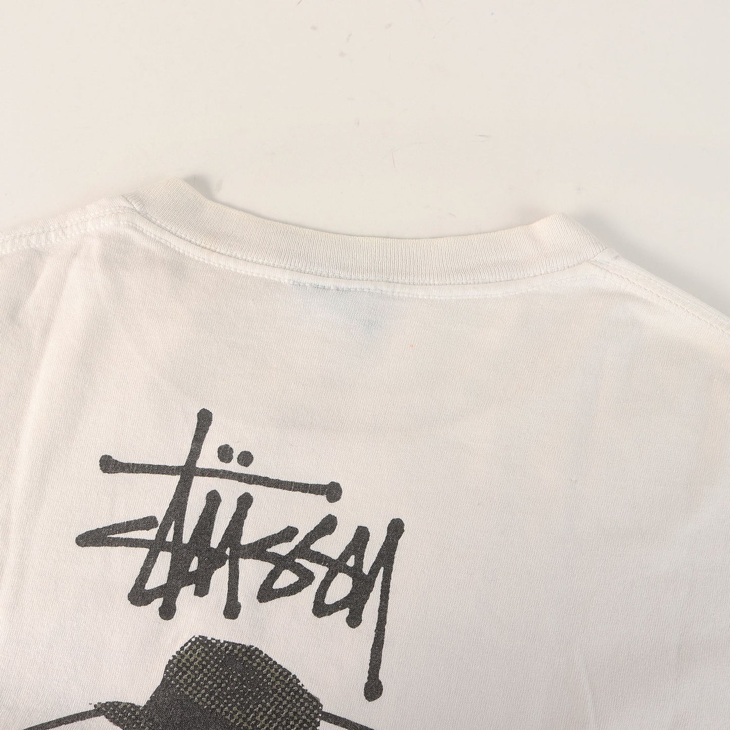 90s OLD STUSSY 紺タグ グラフィックプリント Tシャツ(USA製)