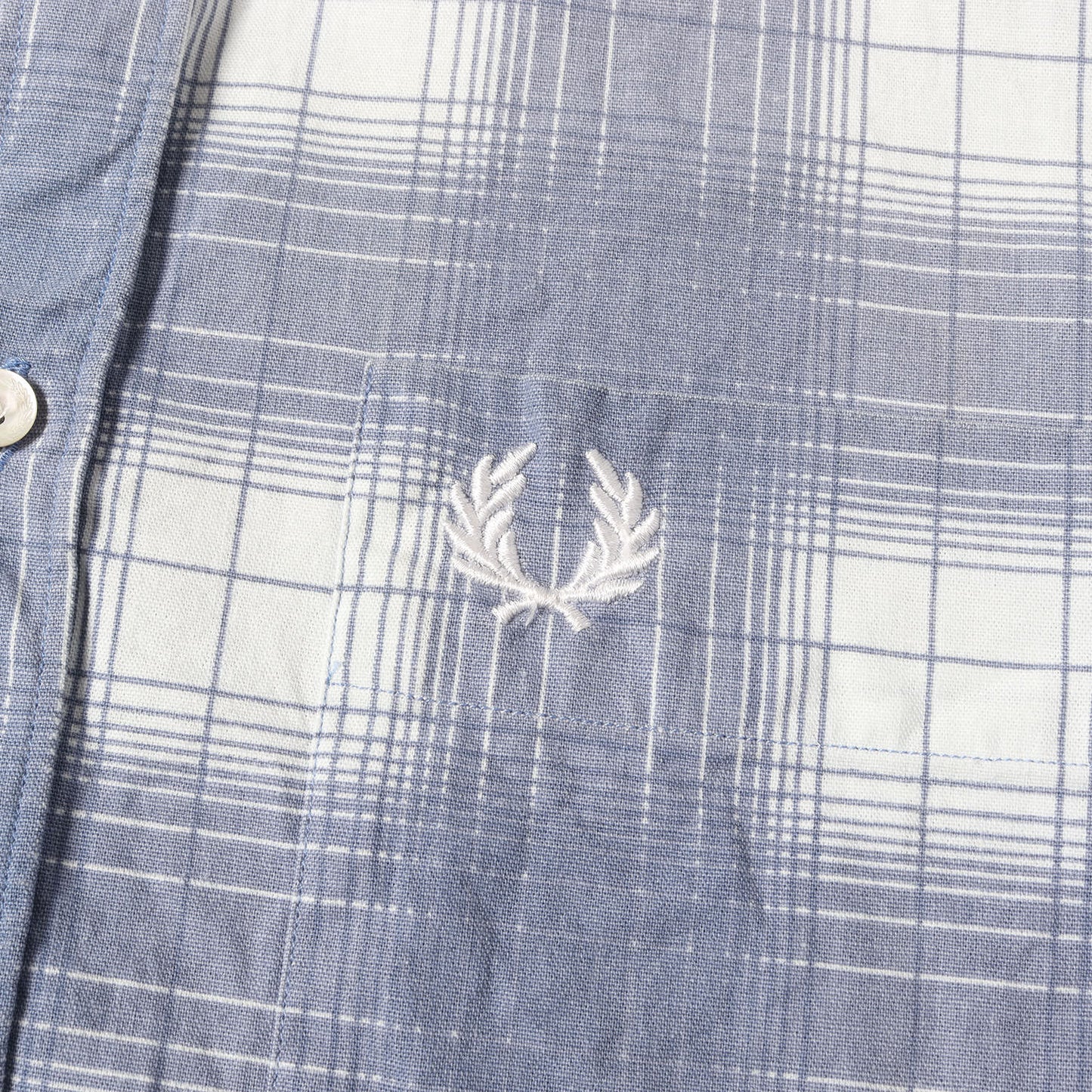 ×FRED PERRY オンブレチェック ボタンダウンシャツ
