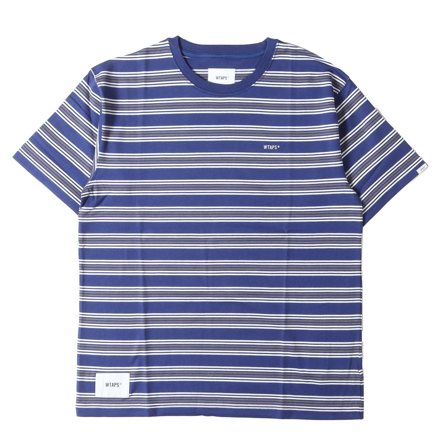 21SS ロゴ刺繍 ボーダー クルーネック Tシャツ(JAM 01 / SS / COTTON)