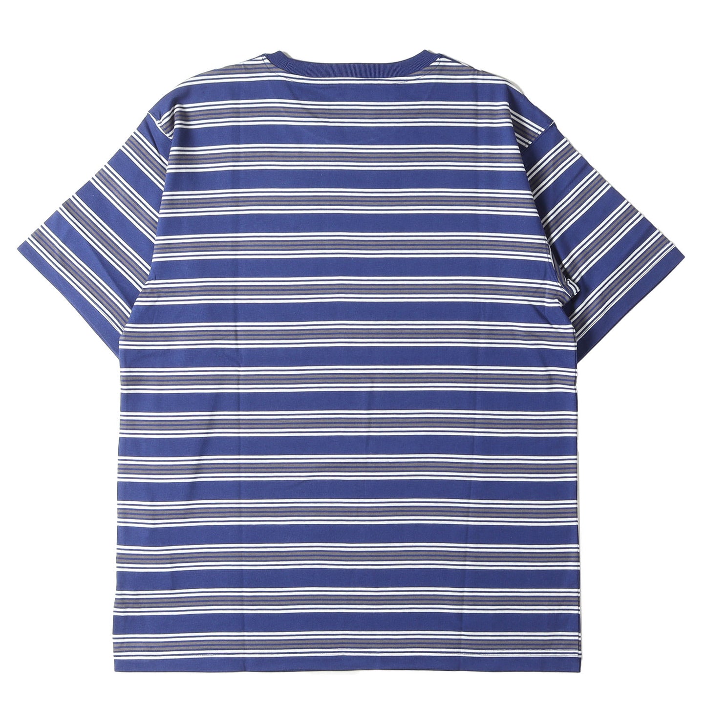 21SS ロゴ刺繍 ボーダー クルーネック Tシャツ(JAM 01 / SS / COTTON)