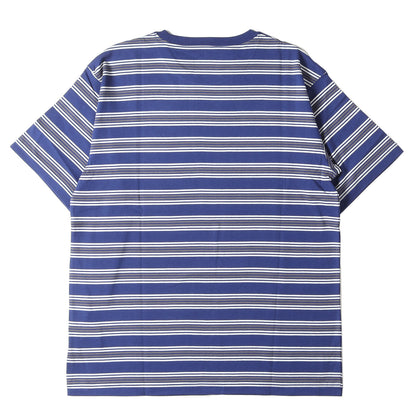 21SS ロゴ刺繍 ボーダー クルーネック Tシャツ(JAM 01 / SS / COTTON)