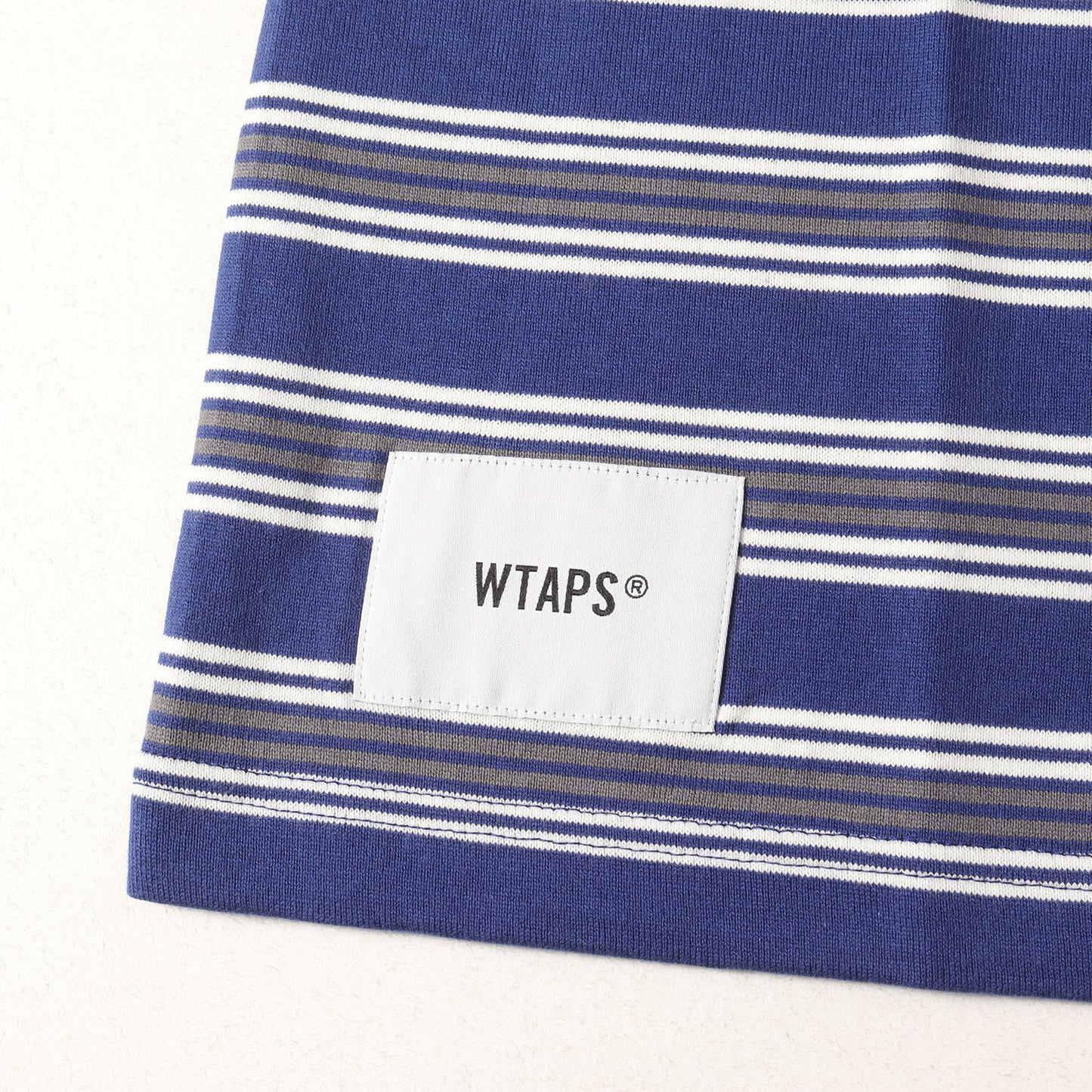 21SS ロゴ刺繍 ボーダー クルーネック Tシャツ(JAM 01 / SS / COTTON)