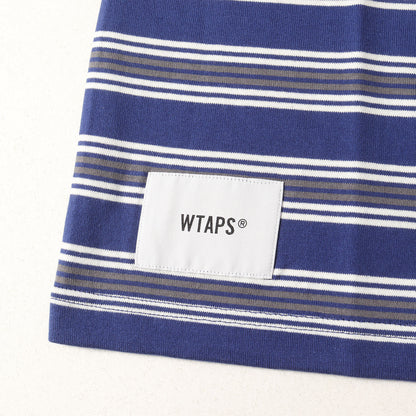 21SS ロゴ刺繍 ボーダー クルーネック Tシャツ(JAM 01 / SS / COTTON)