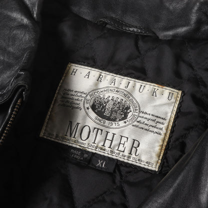 90s シープスキンレザー フルジップ ジャケット HARAJUKU MOTHER