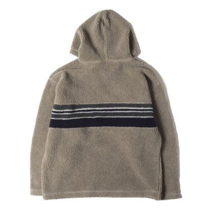 00s OLD GAP チェストボーダー フリースボア パーカー