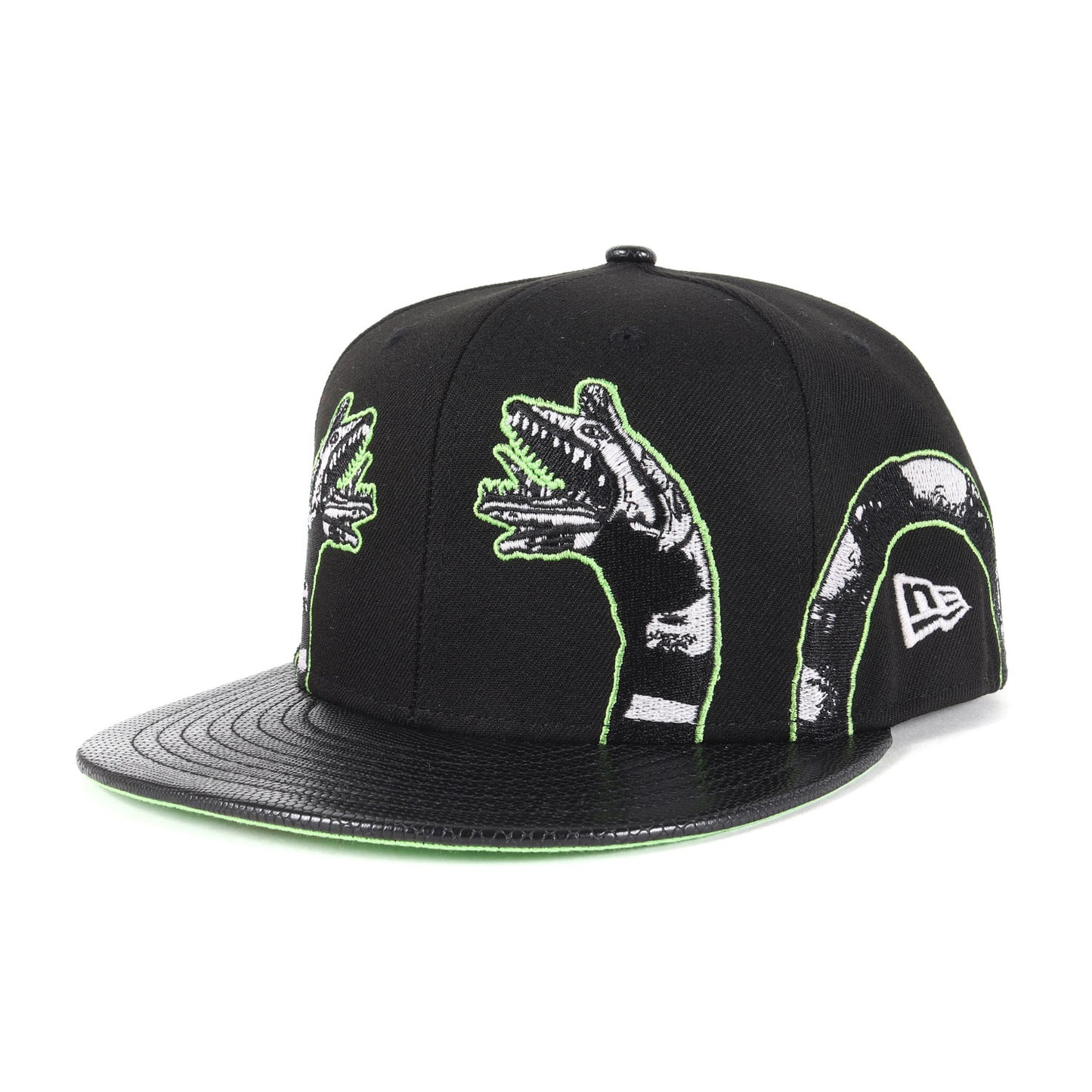 24AW ×Beetlejuice レザーバイザー ベースボールキャップ