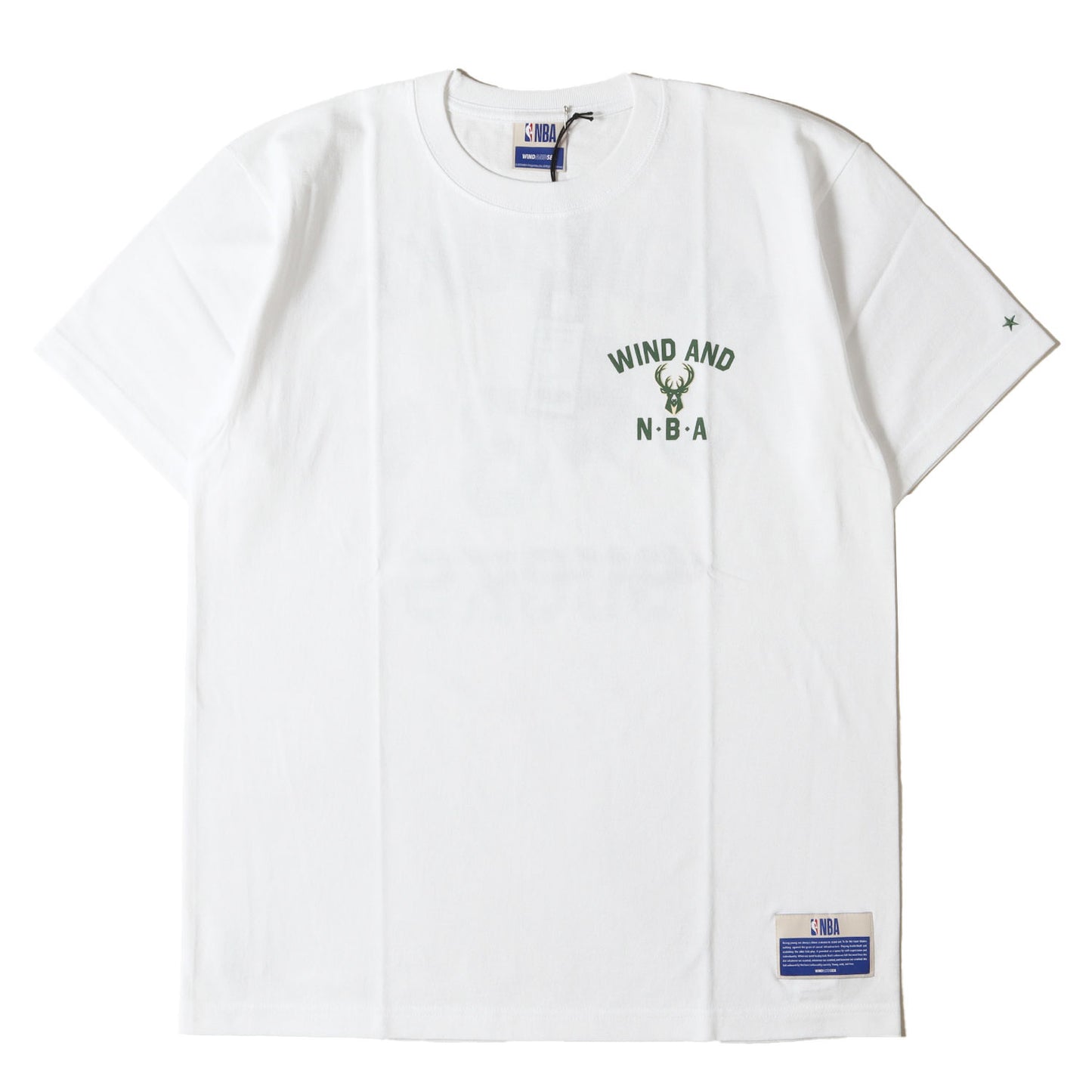 25AW ×NBA ミルウォーキー・バックス チームロゴ Tシャツ(NBA MILWANKEE TEE)