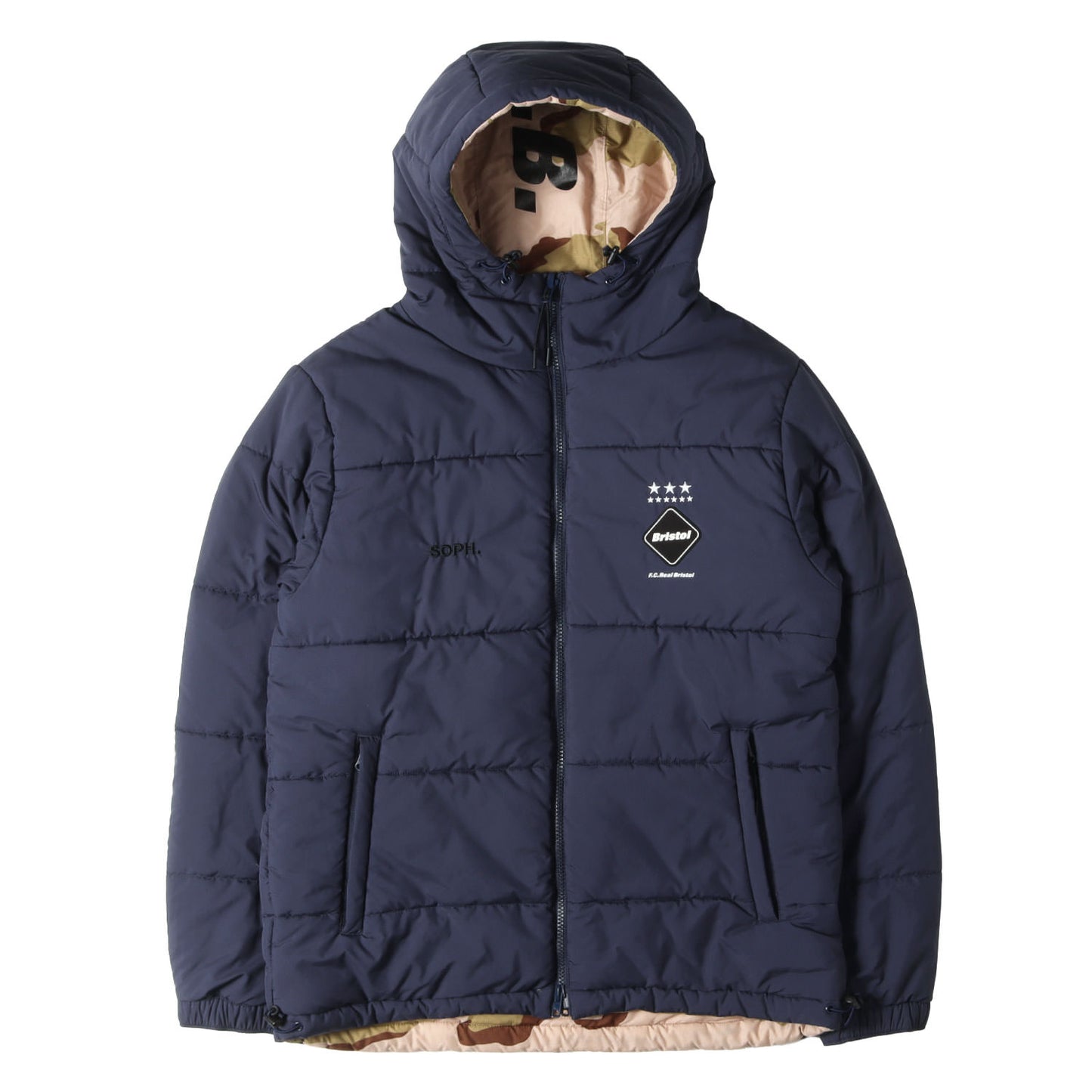 リバーシブル フーデッド 中綿 ジャケット(REVERSIBLE PADDED JACKET)