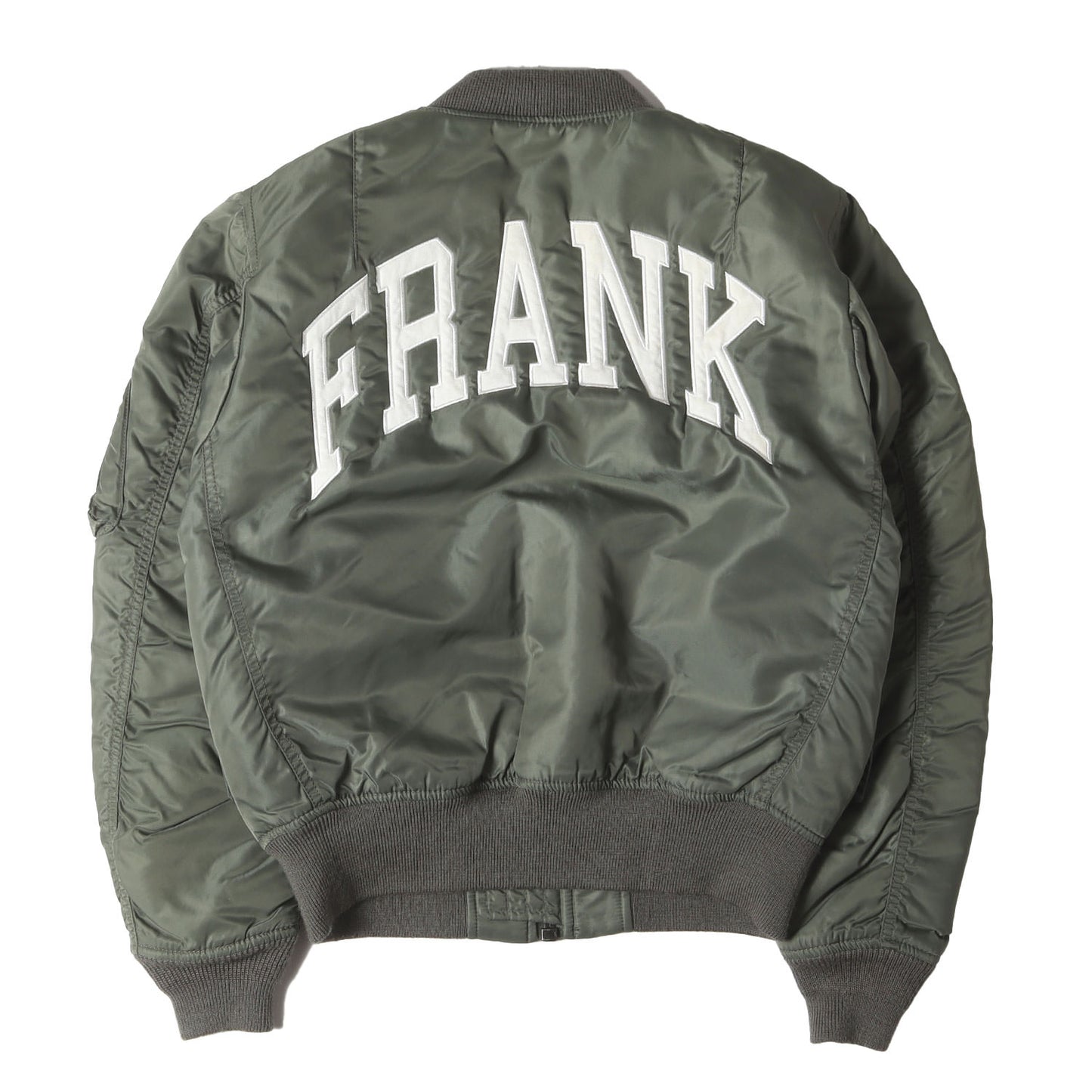 ×FRANK バックロゴ MA-1 フライトジャケット