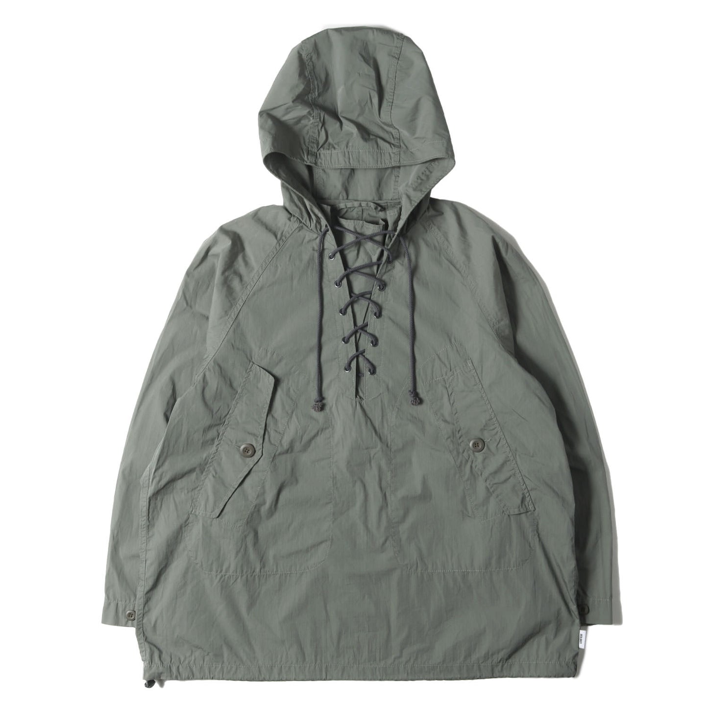 23SS レースアップ ミリタリーパーカー / ジャケット(COTTON NYLON TYPEWRITER MILITARY PARKA)