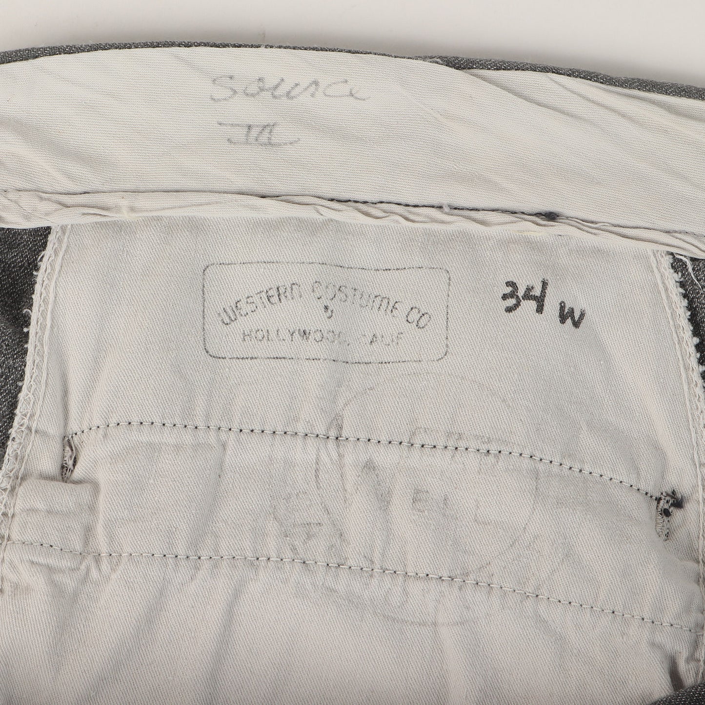 [スペシャル] 40s ごま塩 ブラックシャンブレー ワークパンツ / WEARWELL / Western Costume Co