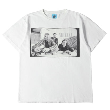 [希少モデル] 90s Nirvana ポートレイト フォトプリント Tシャツ / USA製 OATS