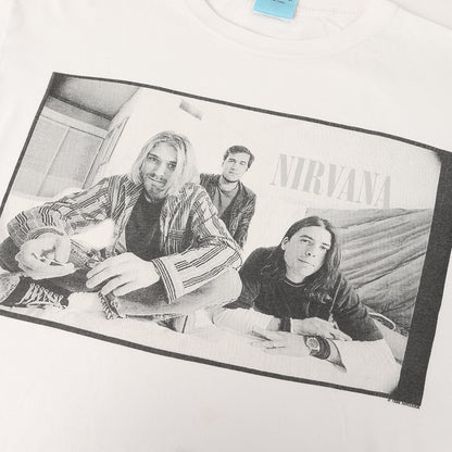 [希少モデル] 90s Nirvana ポートレイト フォトプリント Tシャツ / USA製 OATS