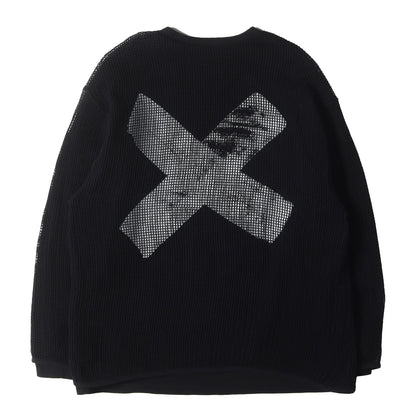 24SS メッシュレイヤード クロスプリント ロングスリーブ Tシャツ(GHILL / LS / COTTON. LLW)