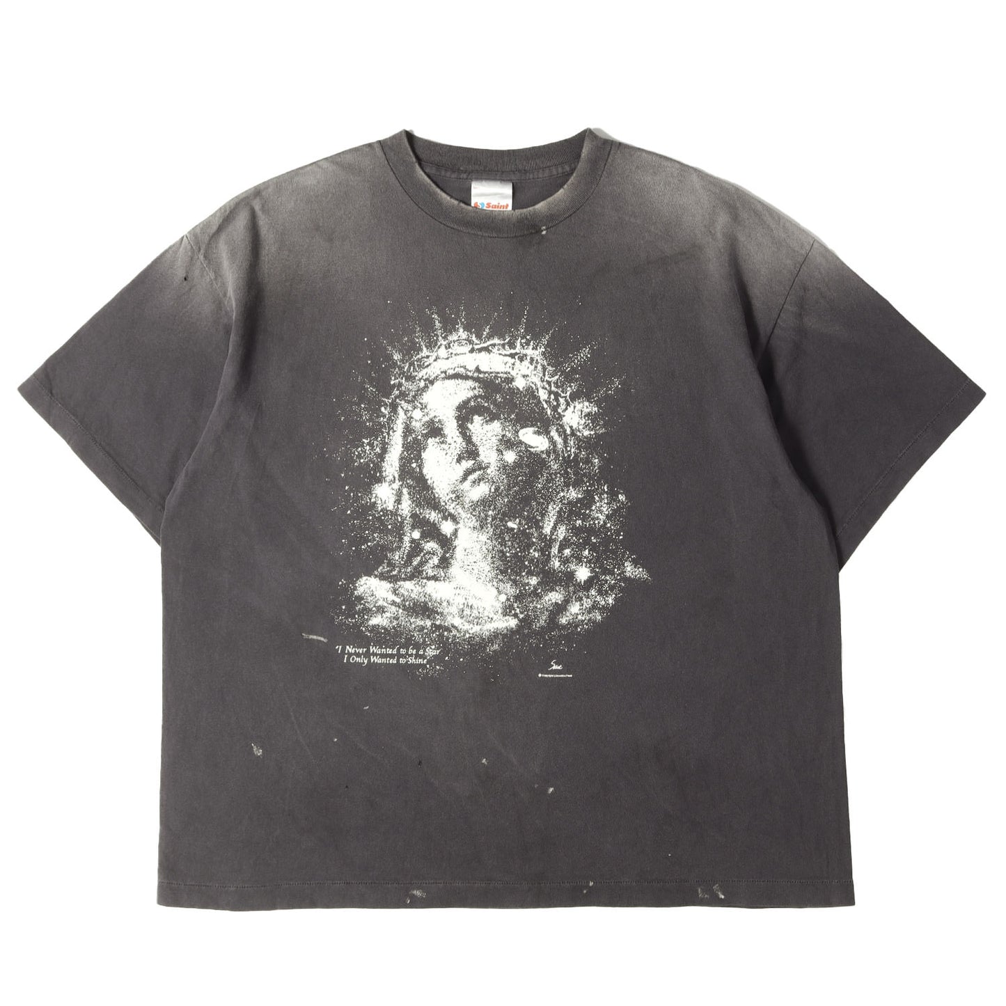25AW ヴィンテージ加工 マリア 蓄光プリント Tシャツ(SS TEE MARIA)