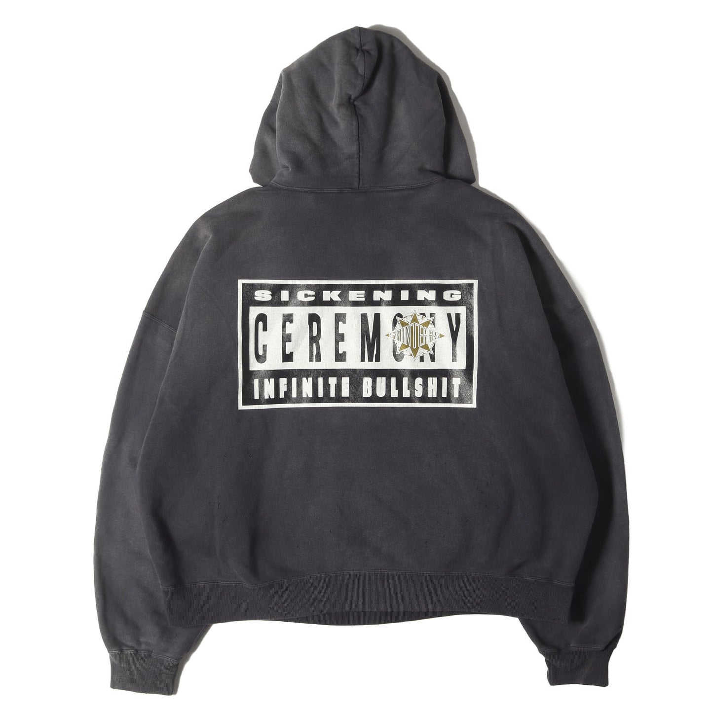 24AW ×DENIM TEARS ヴィンテージ加工 スウェットパーカー(HOODIE ST TEARS)