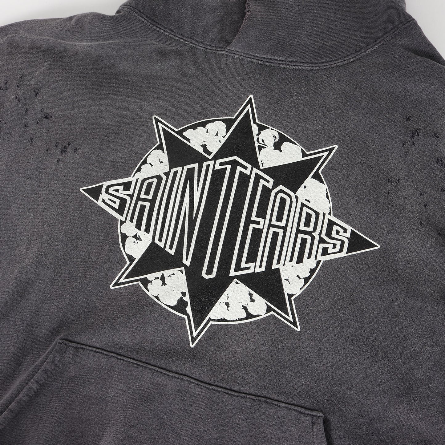 24AW ×DENIM TEARS ヴィンテージ加工 スウェットパーカー(HOODIE ST TEARS)