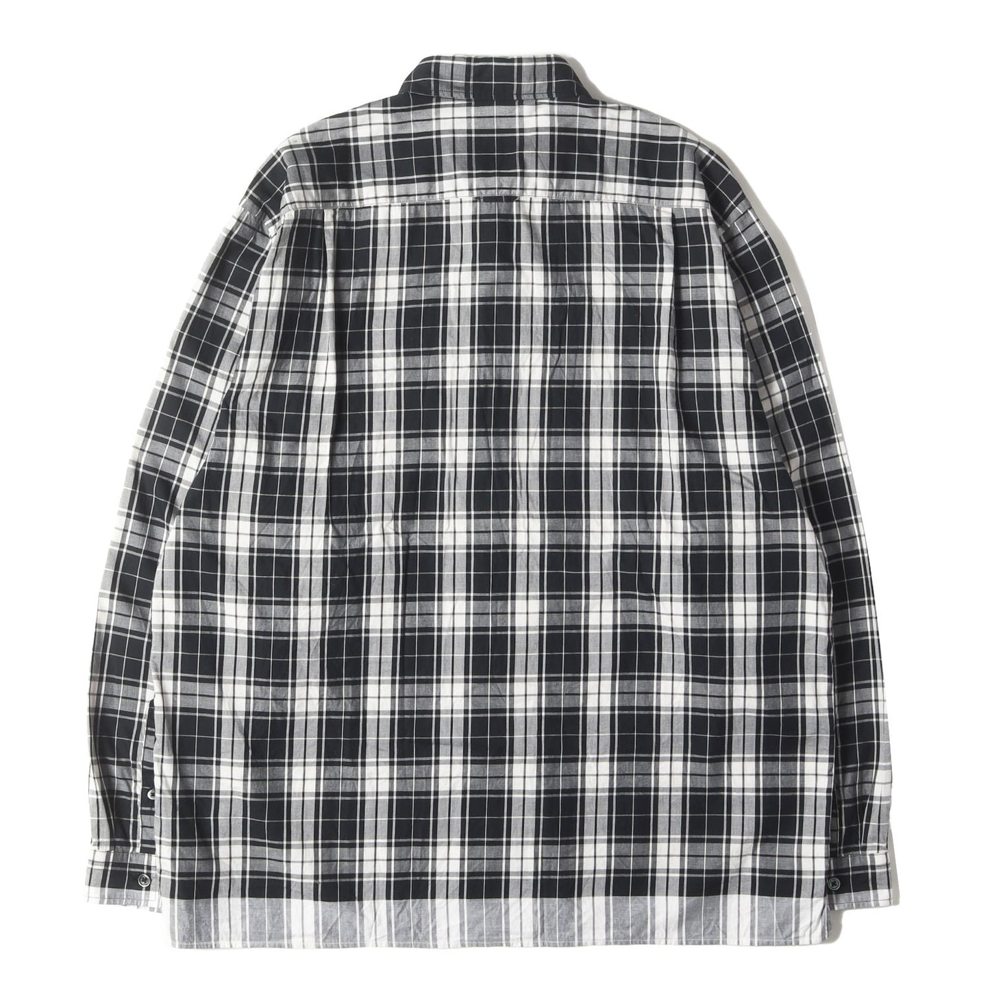 24SS 裾ライン タータンチェック シャツ(LINE CHECK SHIRT)