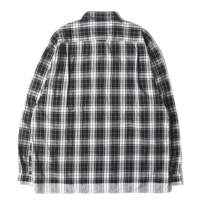 24SS 裾ライン タータンチェック シャツ(LINE CHECK SHIRT)