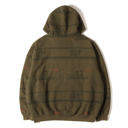 23SS ×UNDERCOVER グラフィック ボーダー ジップ スウェットパーカー(Zip Up Hooded Sweatshirt)