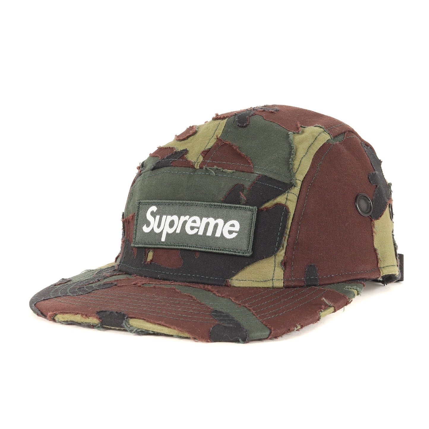 25SS レイヤードカモ BOXロゴ キャンプキャップ(Layered Camo Camp Cap)