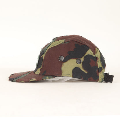 25SS レイヤードカモ BOXロゴ キャンプキャップ(Layered Camo Camp Cap)
