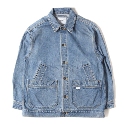 23AW ストーンバイオブリーチ加工 ワーク デニムジャケット(DADDY / JACKET / COTTON. DENIM)