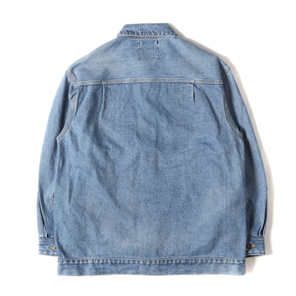 23AW ストーンバイオブリーチ加工 ワーク デニムジャケット(DADDY / JACKET / COTTON. DENIM)