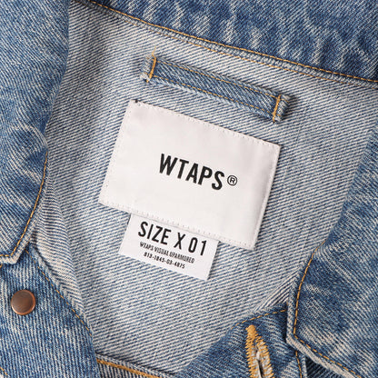 23AW ストーンバイオブリーチ加工 ワーク デニムジャケット(DADDY / JACKET / COTTON. DENIM)