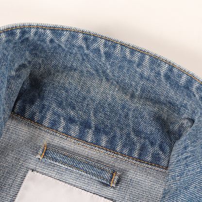 23AW ストーンバイオブリーチ加工 ワーク デニムジャケット(DADDY / JACKET / COTTON. DENIM)