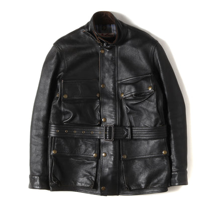[希少モデル] シープスキンレザー ライナー付き モーターサイクル ジャケット (BMC JKT)