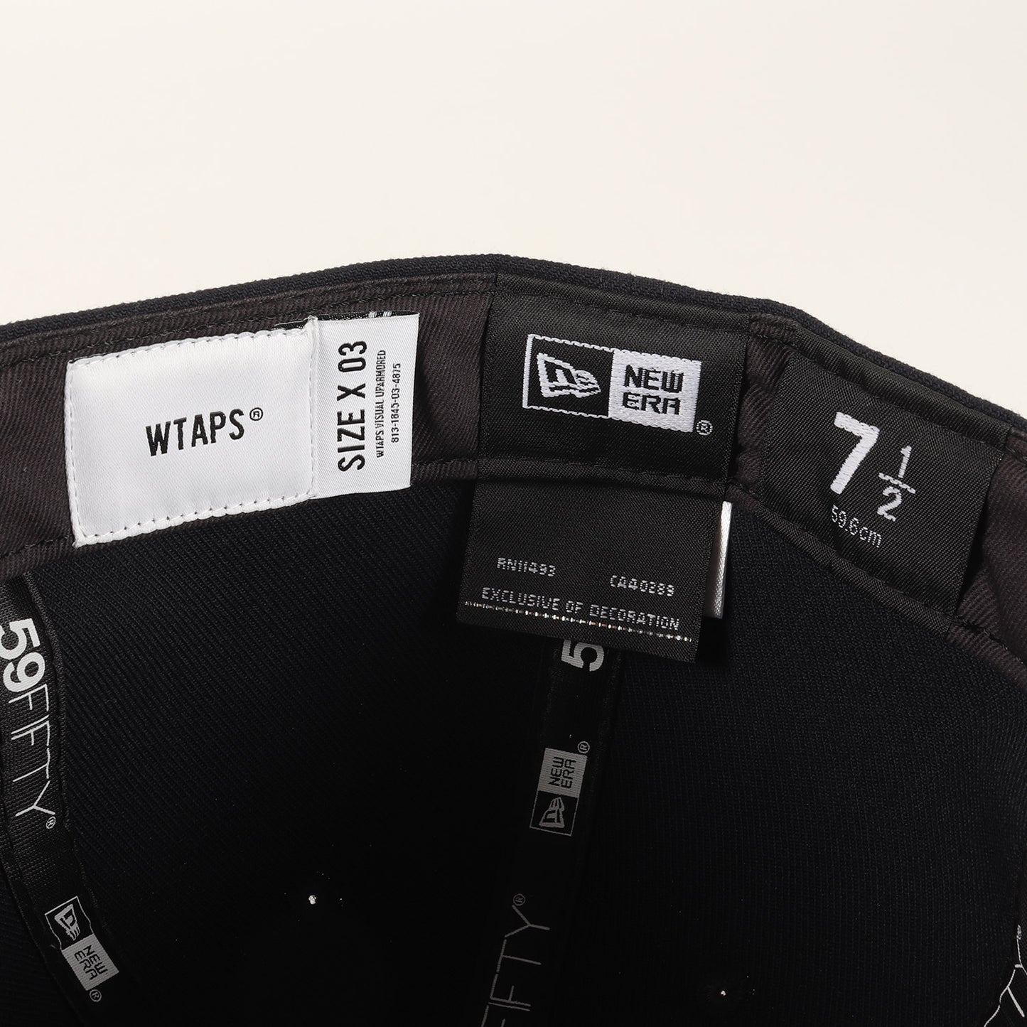 22AW ×NEW ERA WTロゴ刺繍 ベースボールキャップ(59FIFTY LOW PROFILE / CAP / POLY. TWILL)