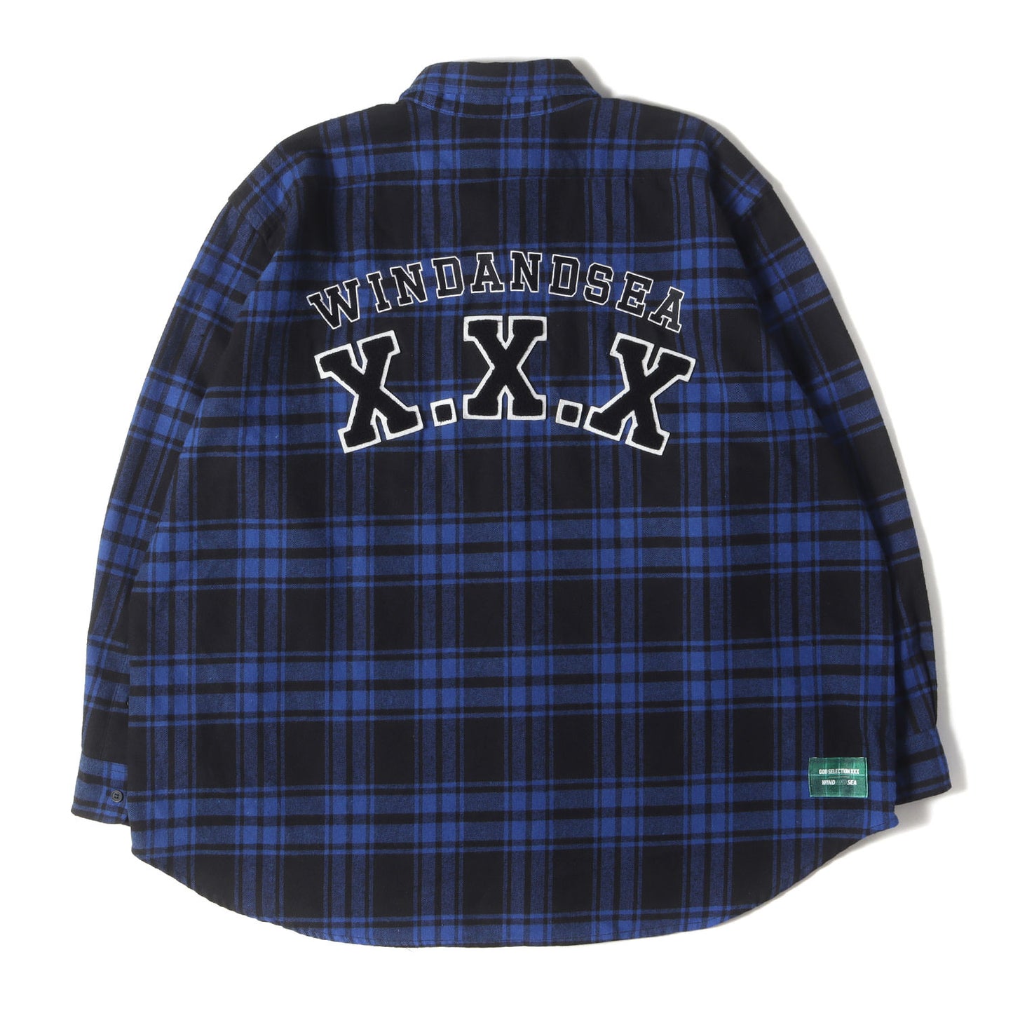 21AW GOD SELECTION XXX ワッペンロゴ チェック フランネルシャツ(FLANNEL SHIRT)
