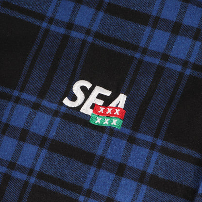 21AW GOD SELECTION XXX ワッペンロゴ チェック フランネルシャツ(FLANNEL SHIRT)